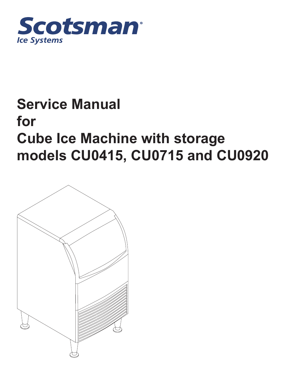 Scotsman CU0415 User Manual | 31 pages