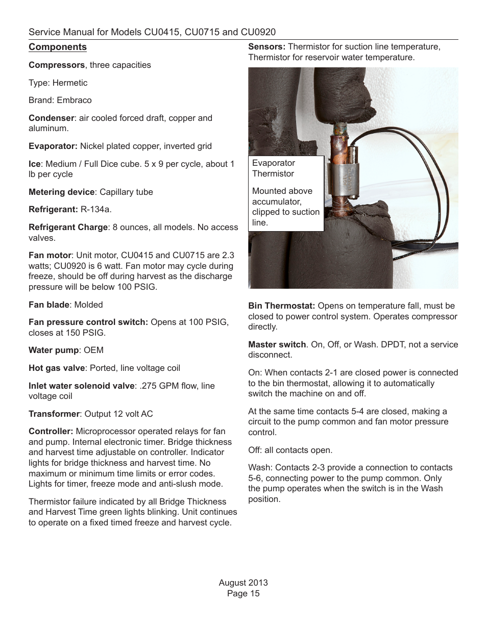 Components | Scotsman CU0415 User Manual | Page 16 / 31