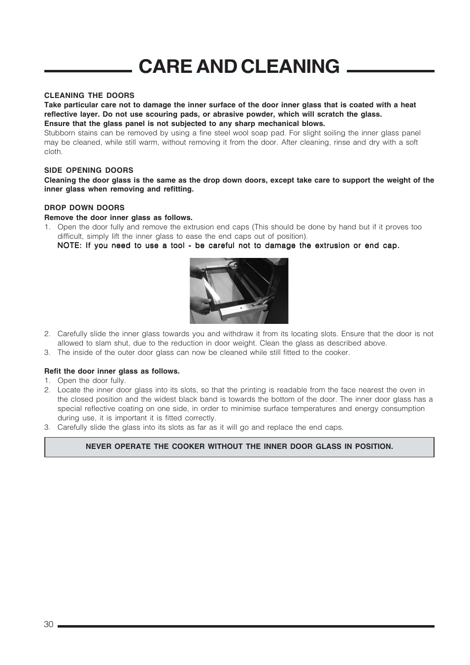 Care and cleaning | Cannon Kendal Pressure Cookers User Manual | Page 30 / 36