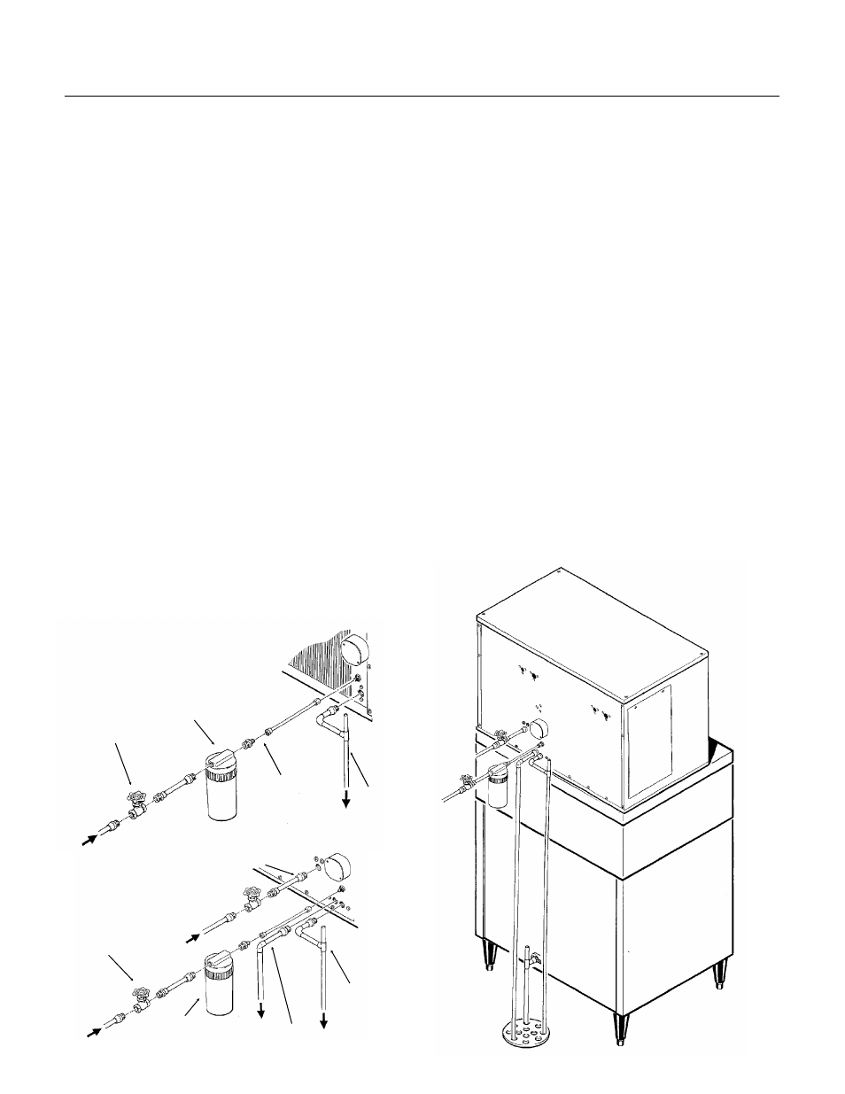 For the plumber, Fm2400, Conform to all applicable codes | Water inlet, Drains | Scotsman FM2400 User Manual | Page 6 / 32