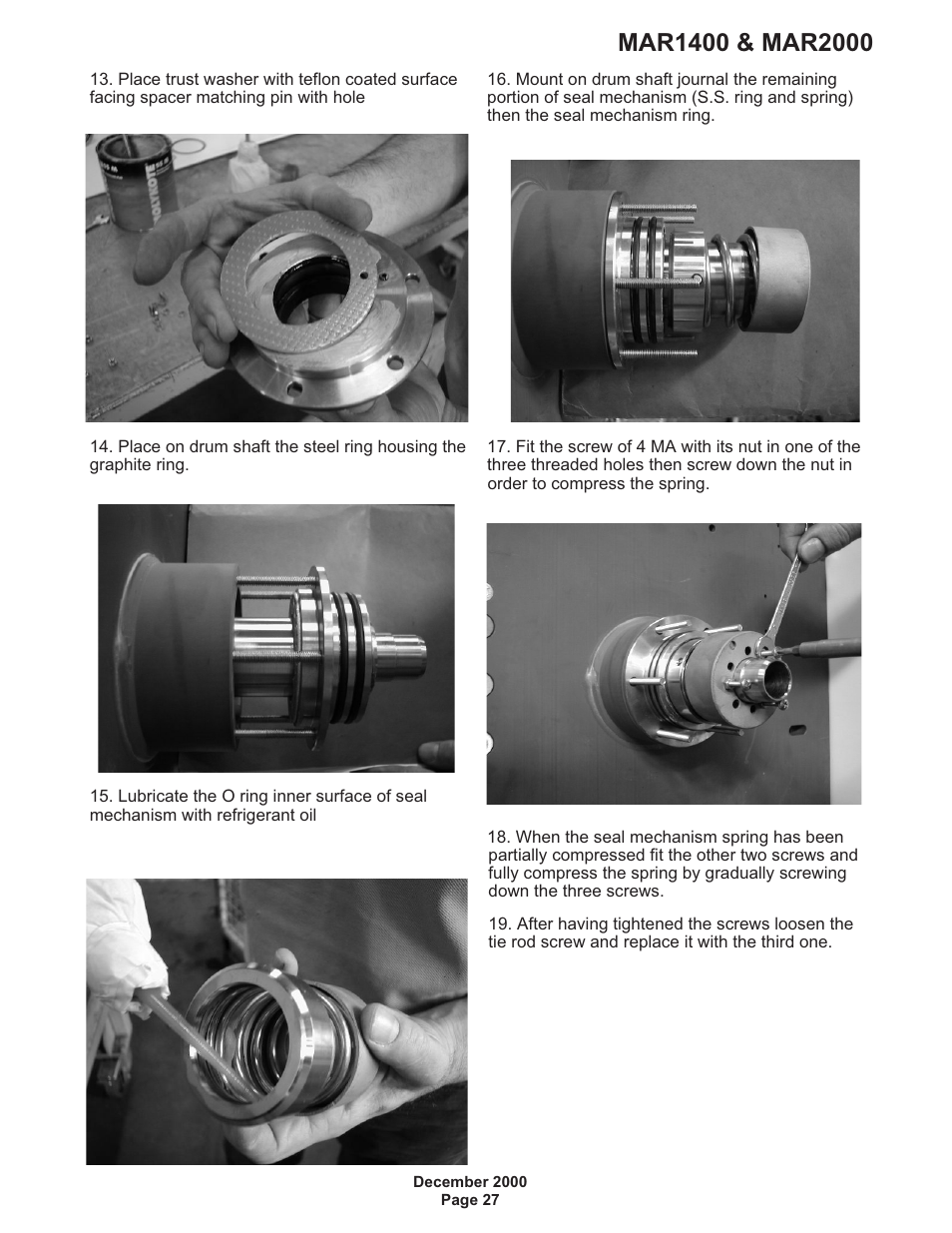 Scotsman MAR1400 User Manual | Page 27 / 33