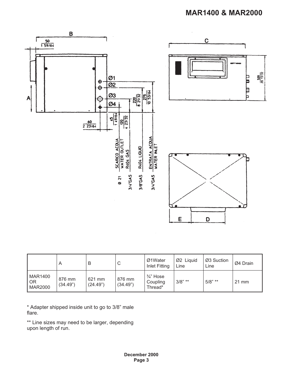 Scotsman MAR1400 User Manual | Page 3 / 33