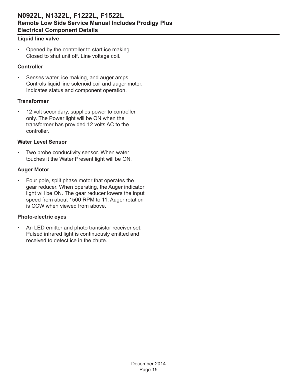 Scotsman F1222L Service Manual User Manual | Page 15 / 34