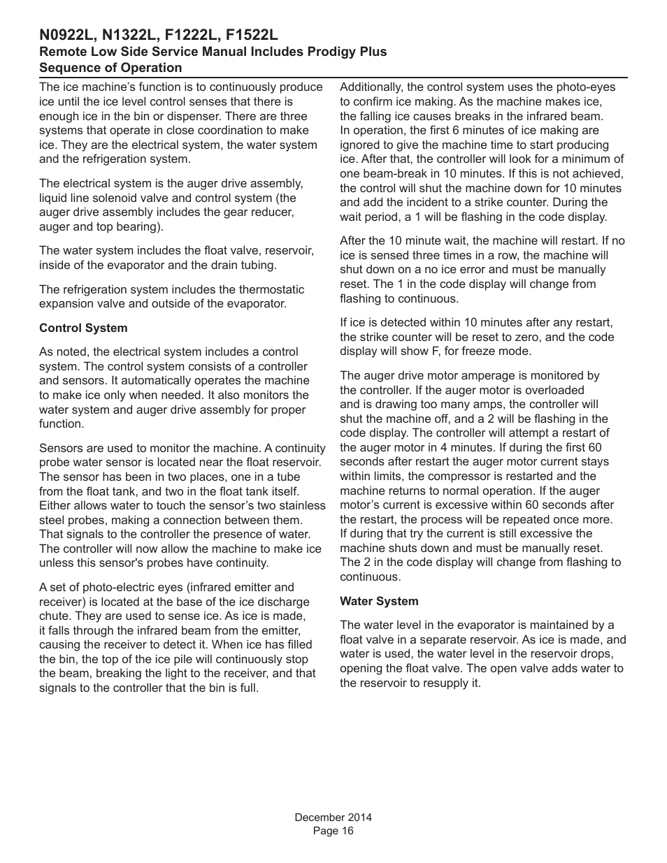 Scotsman F1222L Service Manual User Manual | Page 16 / 34