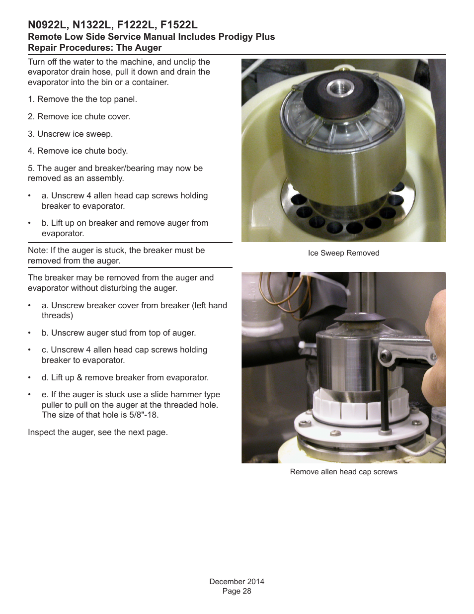 Scotsman F1222L Service Manual User Manual | Page 28 / 34