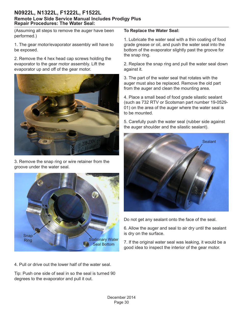 Scotsman F1222L Service Manual User Manual | Page 30 / 34