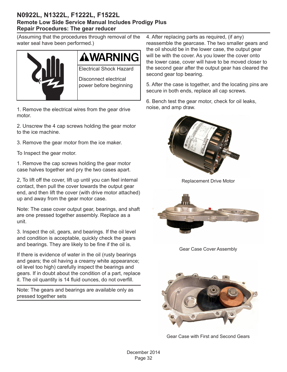 Scotsman F1222L Service Manual User Manual | Page 32 / 34