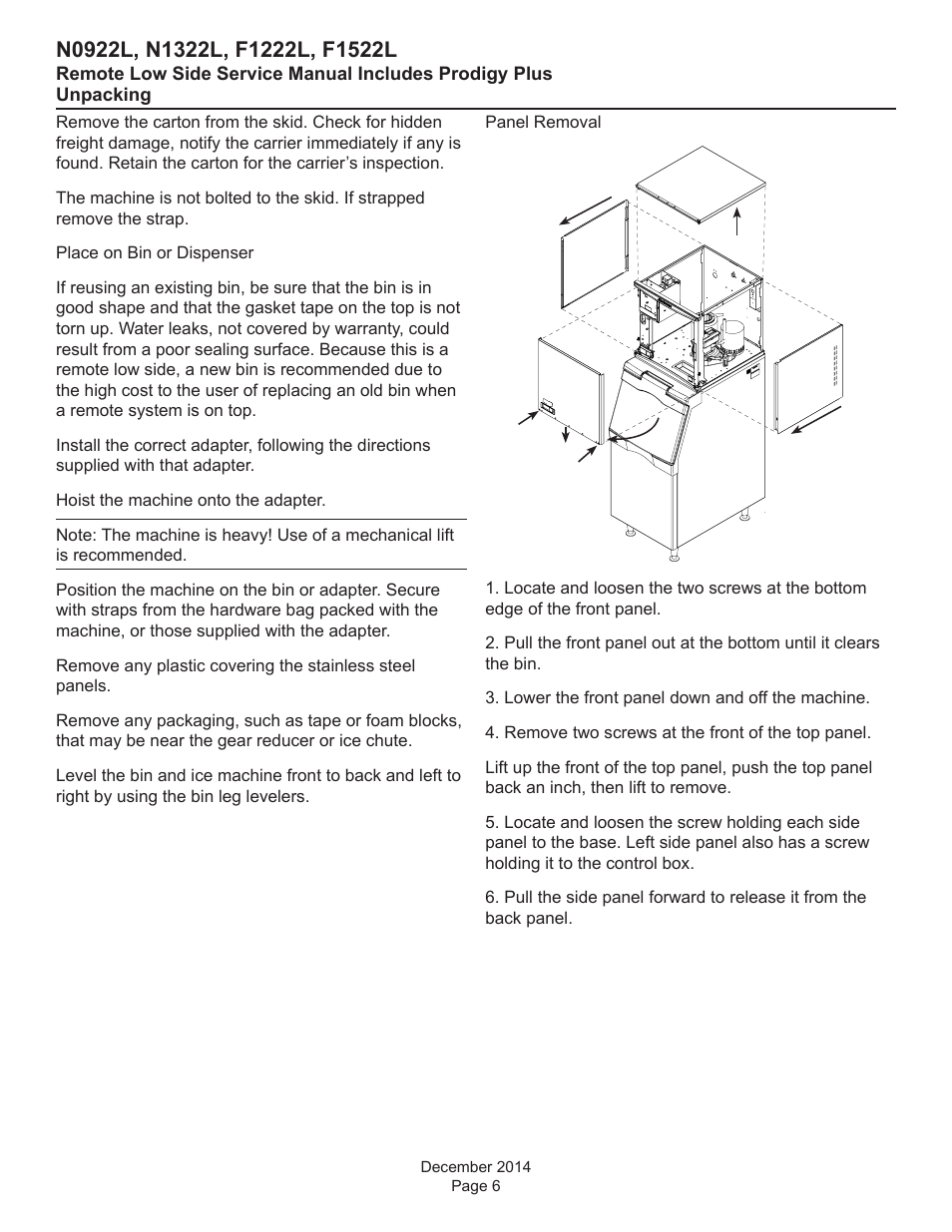 Scotsman F1222L Service Manual User Manual | Page 6 / 34