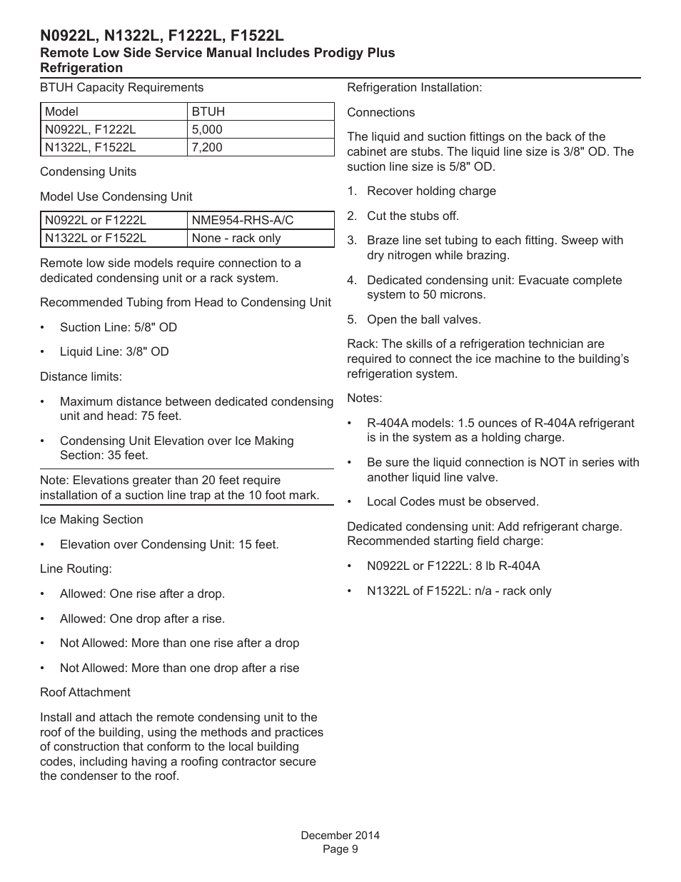 Scotsman F1222L Service Manual User Manual | Page 9 / 34