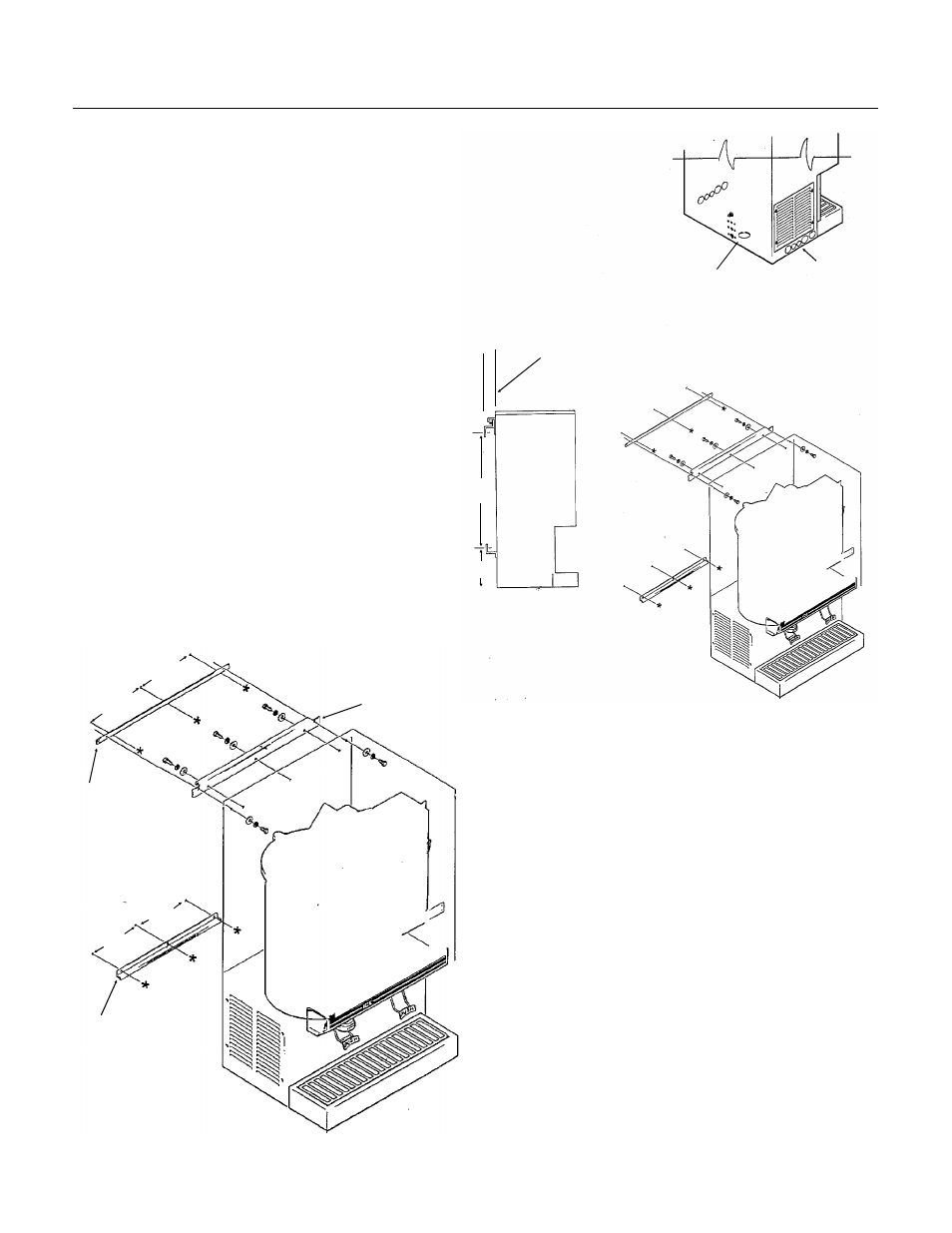 Wall mount kit, Nd550, For the installer: wall mount kit | Scotsman ND550 User Manual | Page 5 / 35
