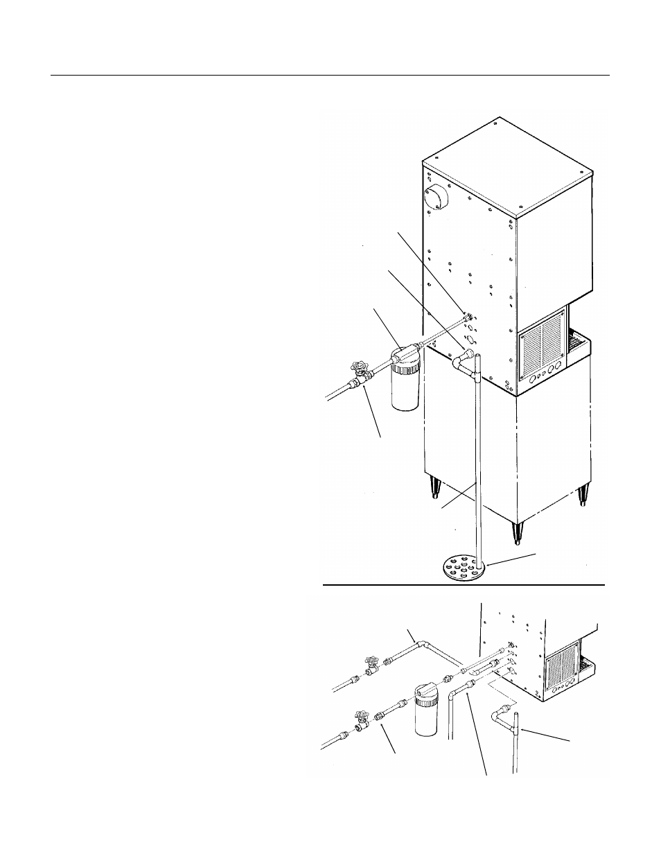 For the plumber, Nd550, Conform to all applicable codes | Water inlet, Drains | Scotsman ND550 User Manual | Page 8 / 35