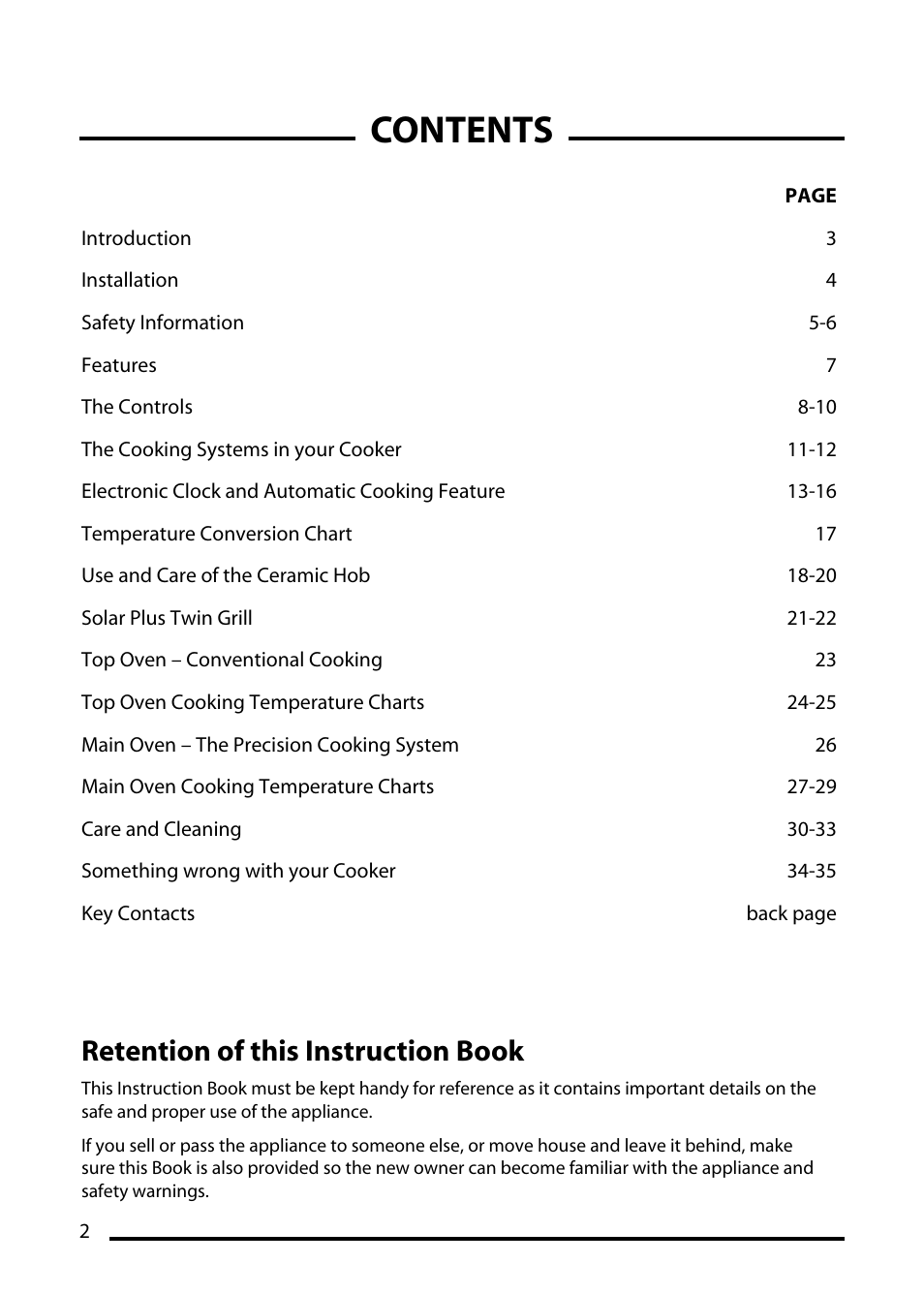 Cannon TRADITIONAL 60 User Manual | Page 2 / 36