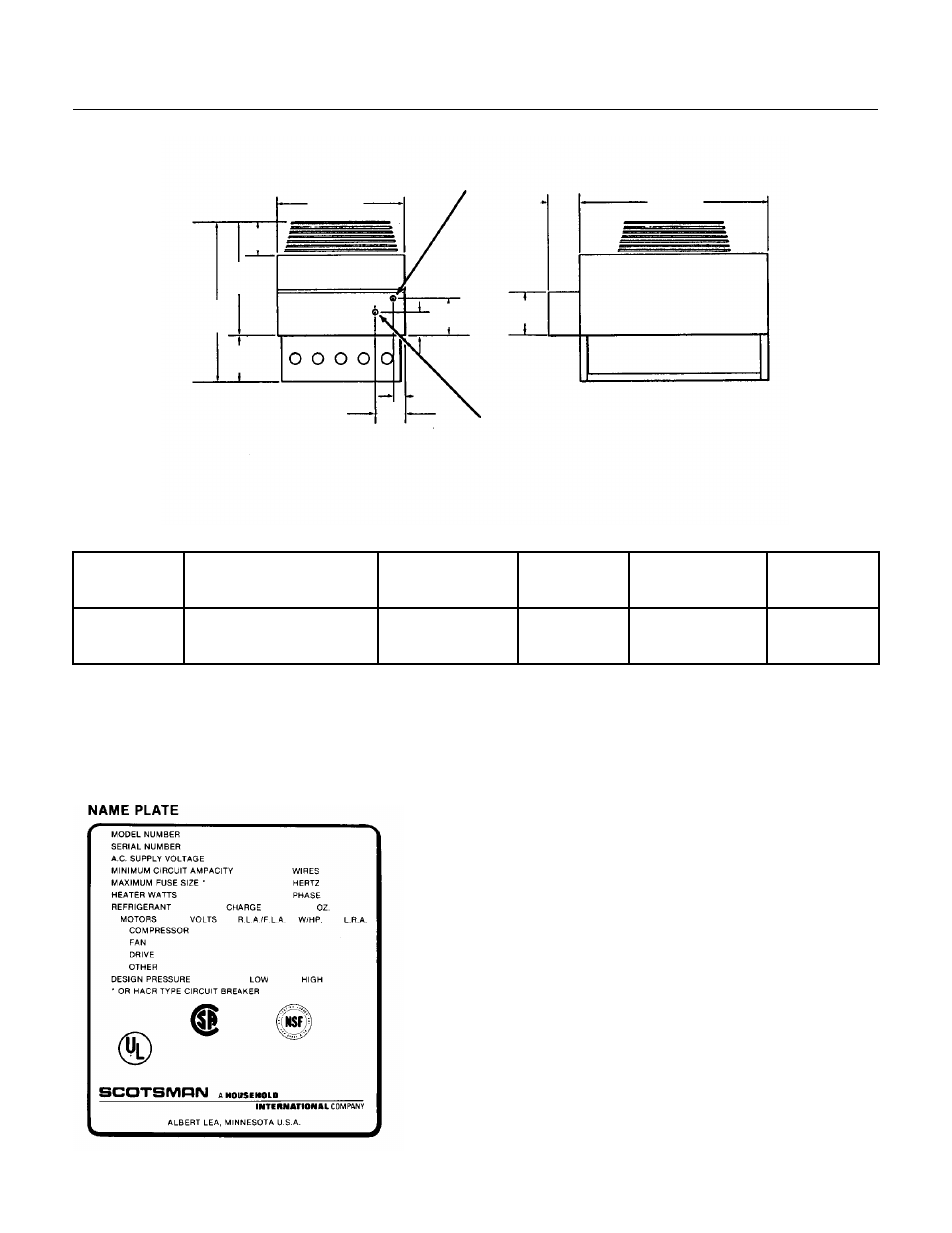 Nm1250r, For the installer: remote condenser | Scotsman NM1250R User Manual | Page 4 / 39