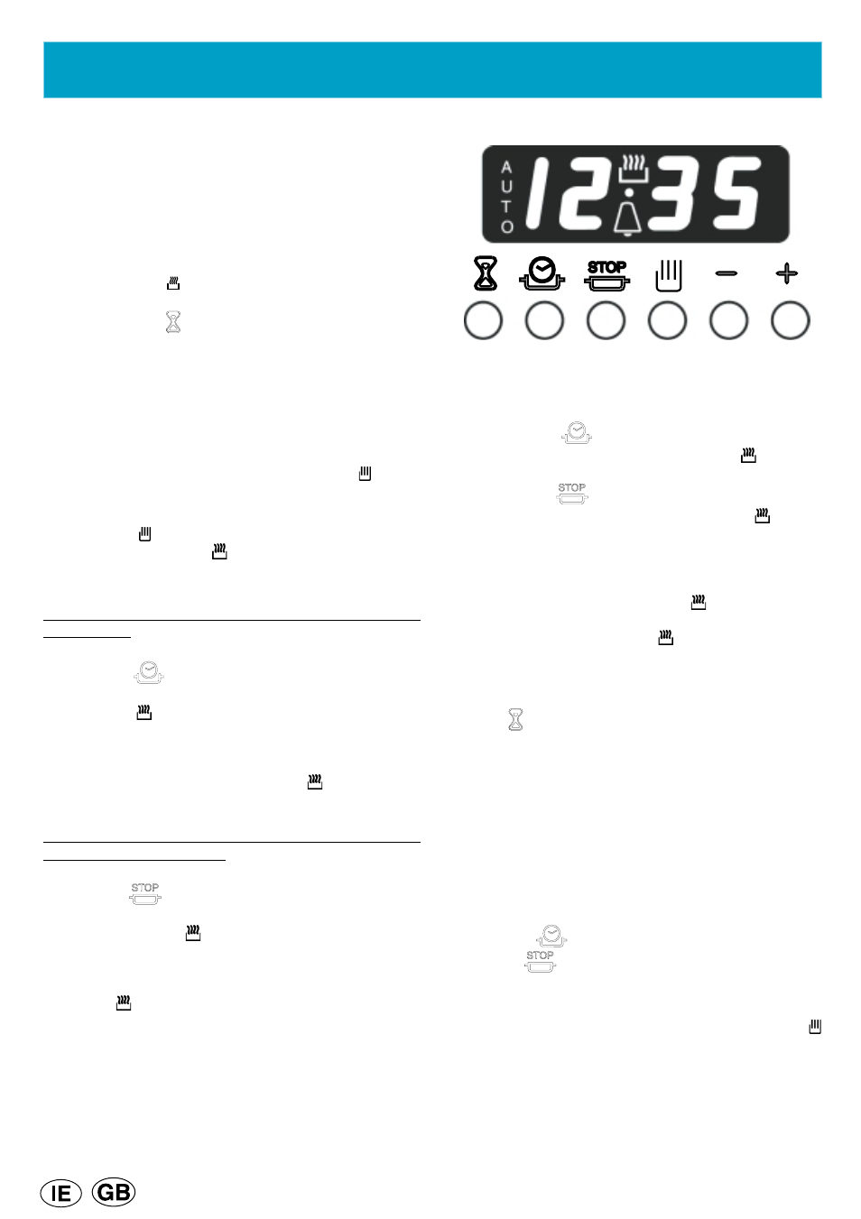 Electric timer | Cannon 10460G User Manual | Page 8 / 20