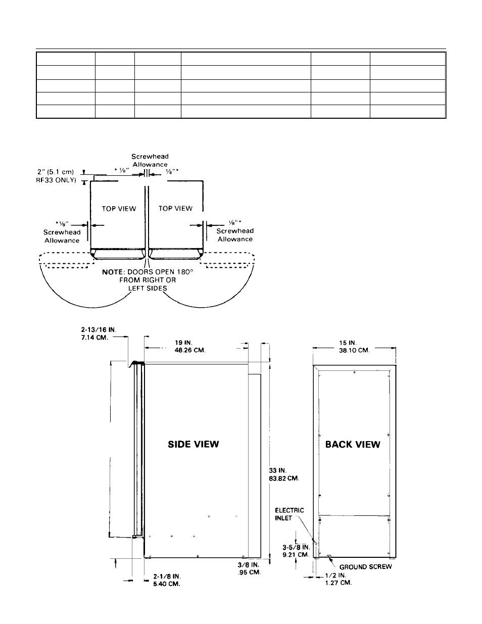 Rfe33, Specifications | Scotsman RFE33 User Manual | Page 2 / 10
