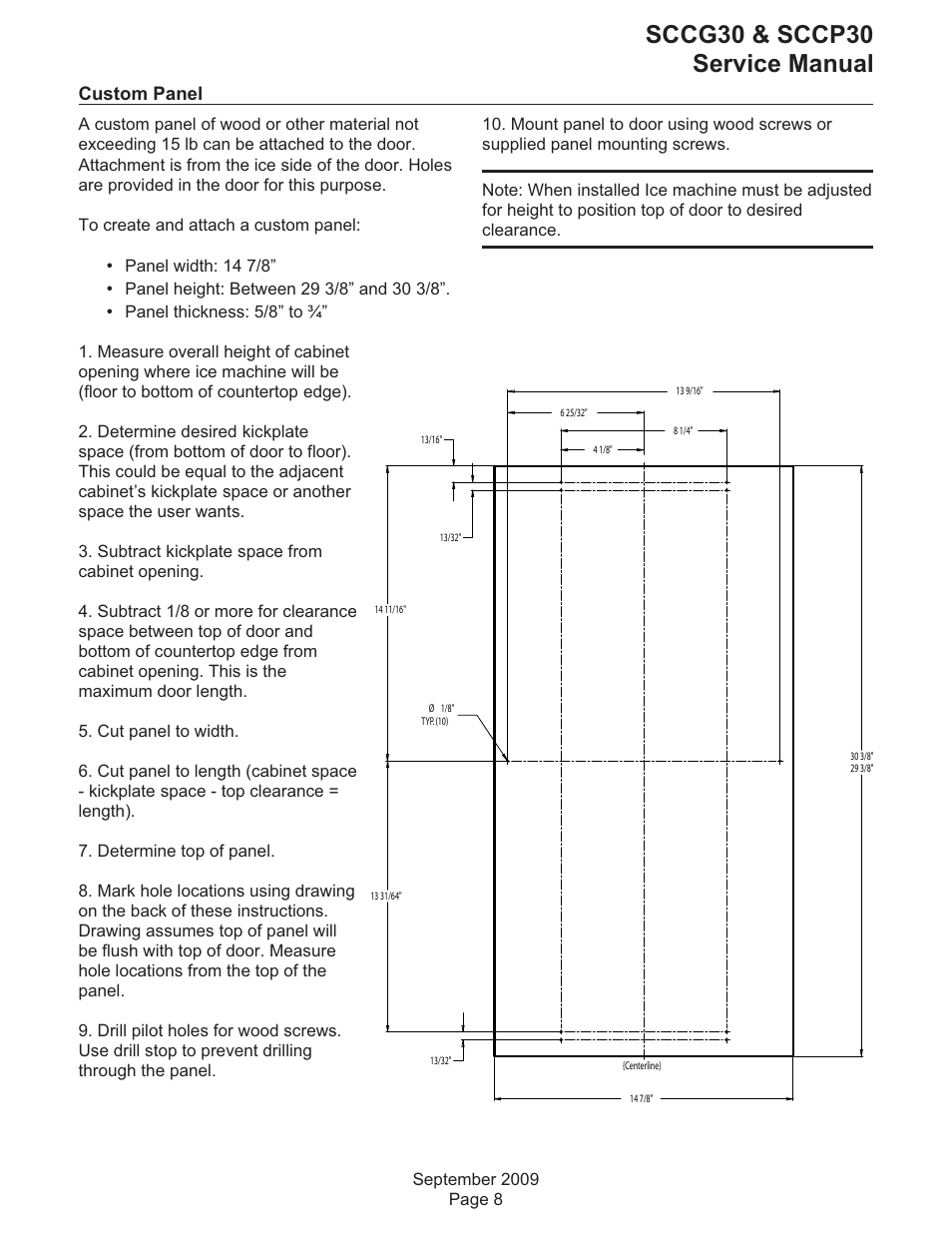 Sccg30 & sccp30 service manual | Scotsman SCCG30 User Manual | Page 8 / 30