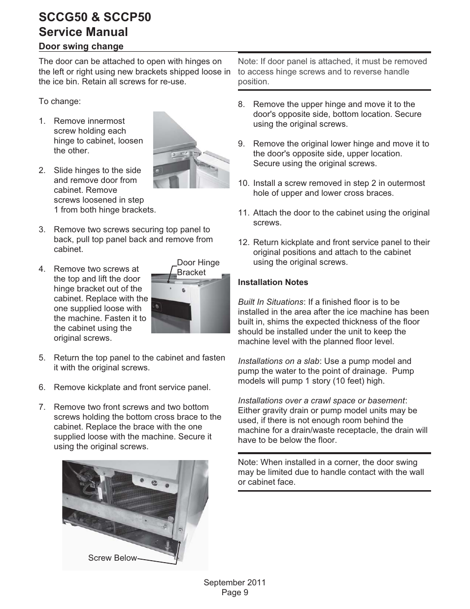 Sccg50 & sccp50 service manual | Scotsman SCCG50 User Manual | Page 10 / 33