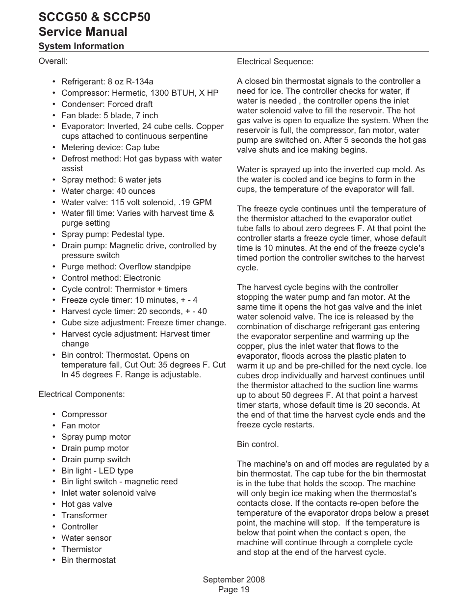 Sccg50 & sccp50 service manual | Scotsman SCCG50 User Manual | Page 20 / 33