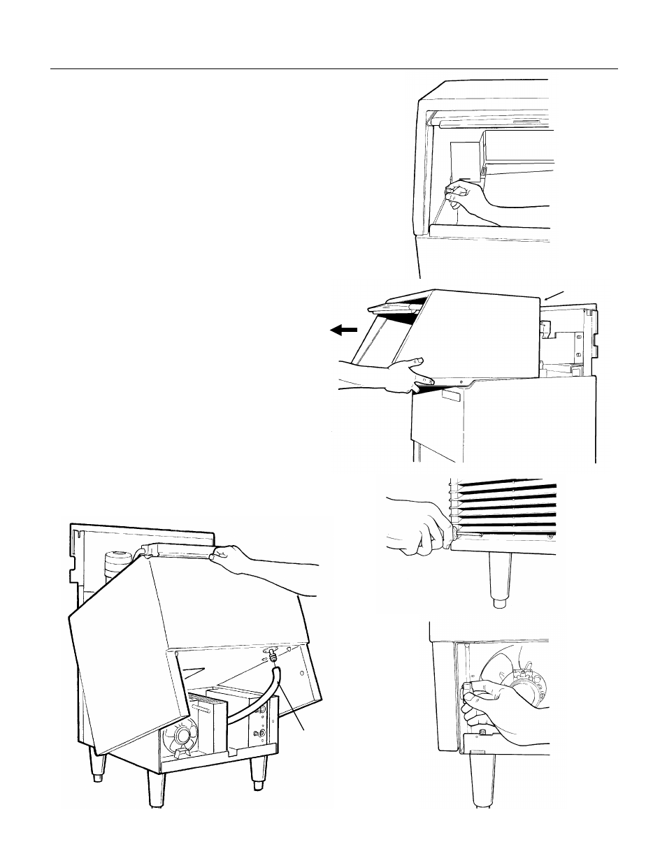 Removal of the cabinet, Sce170 | Scotsman SCE170 User Manual | Page 7 / 32