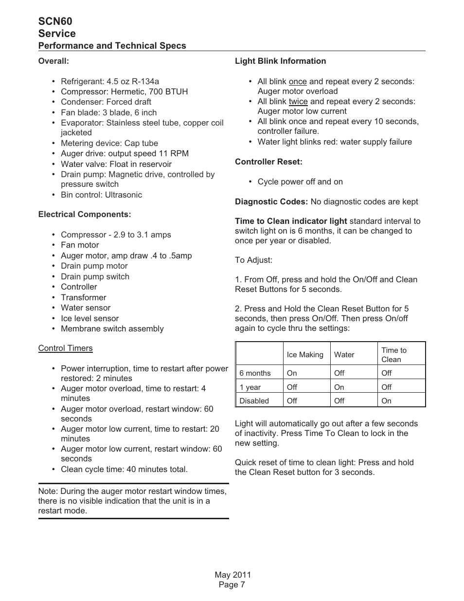 Scn60 service | Scotsman SCN60 User Manual | Page 24 / 38