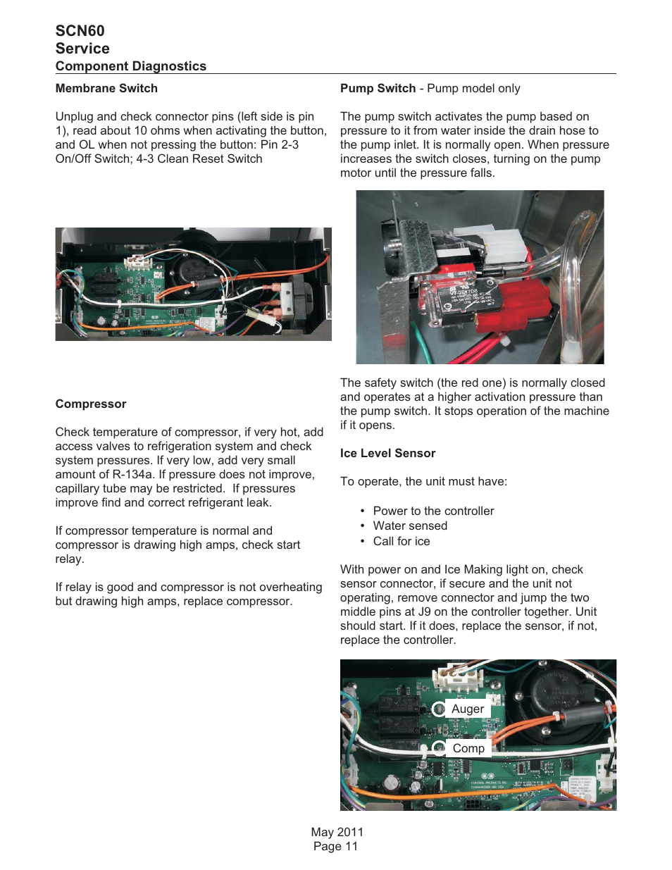 Scn60 service | Scotsman SCN60 User Manual | Page 28 / 38
