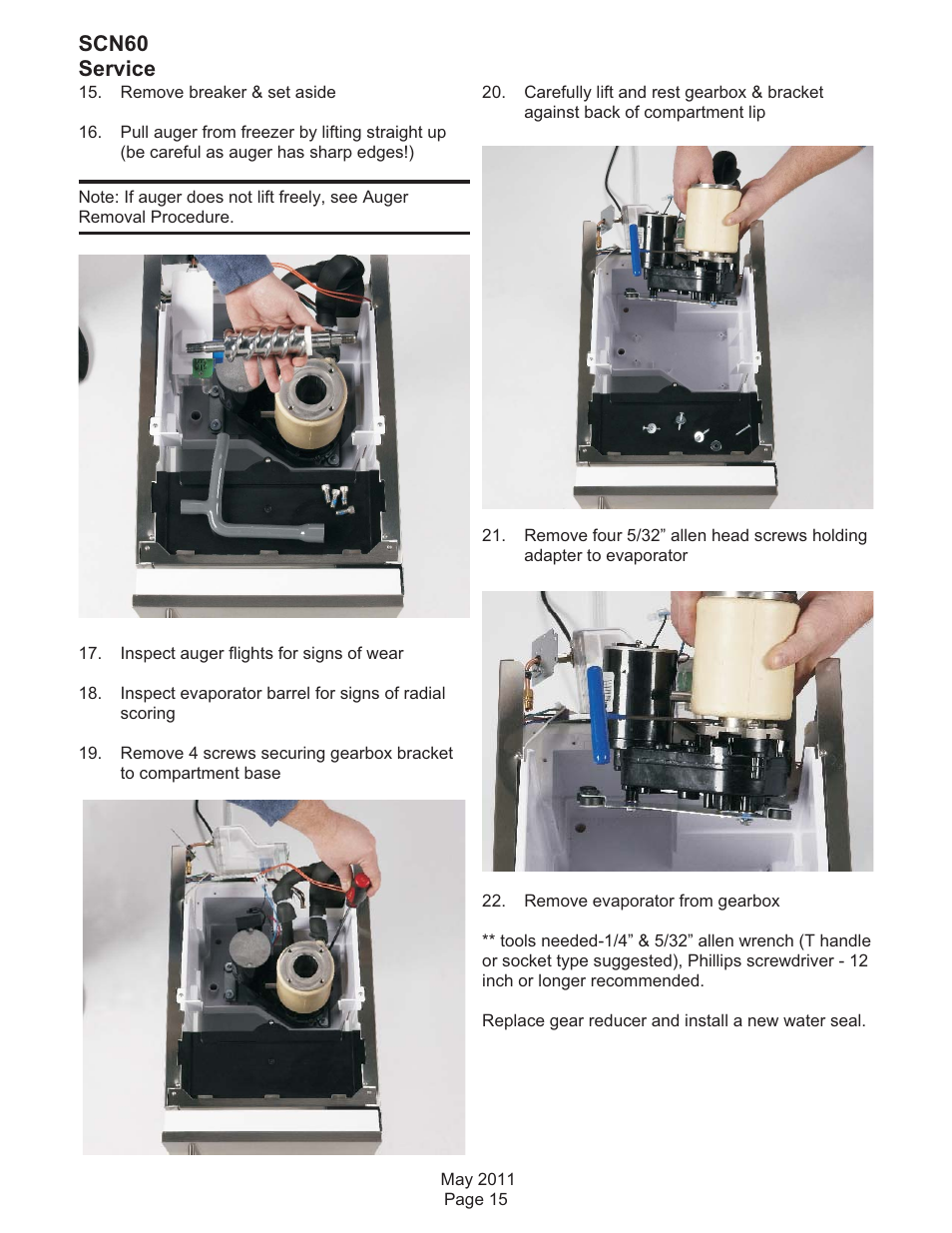 Scn60 service | Scotsman SCN60 User Manual | Page 32 / 38