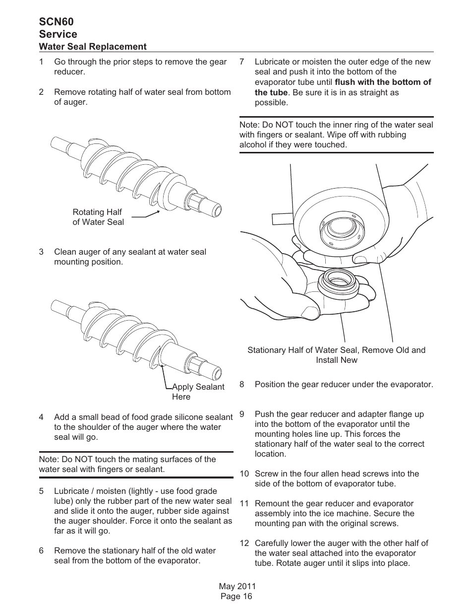 Scn60 service | Scotsman SCN60 User Manual | Page 33 / 38