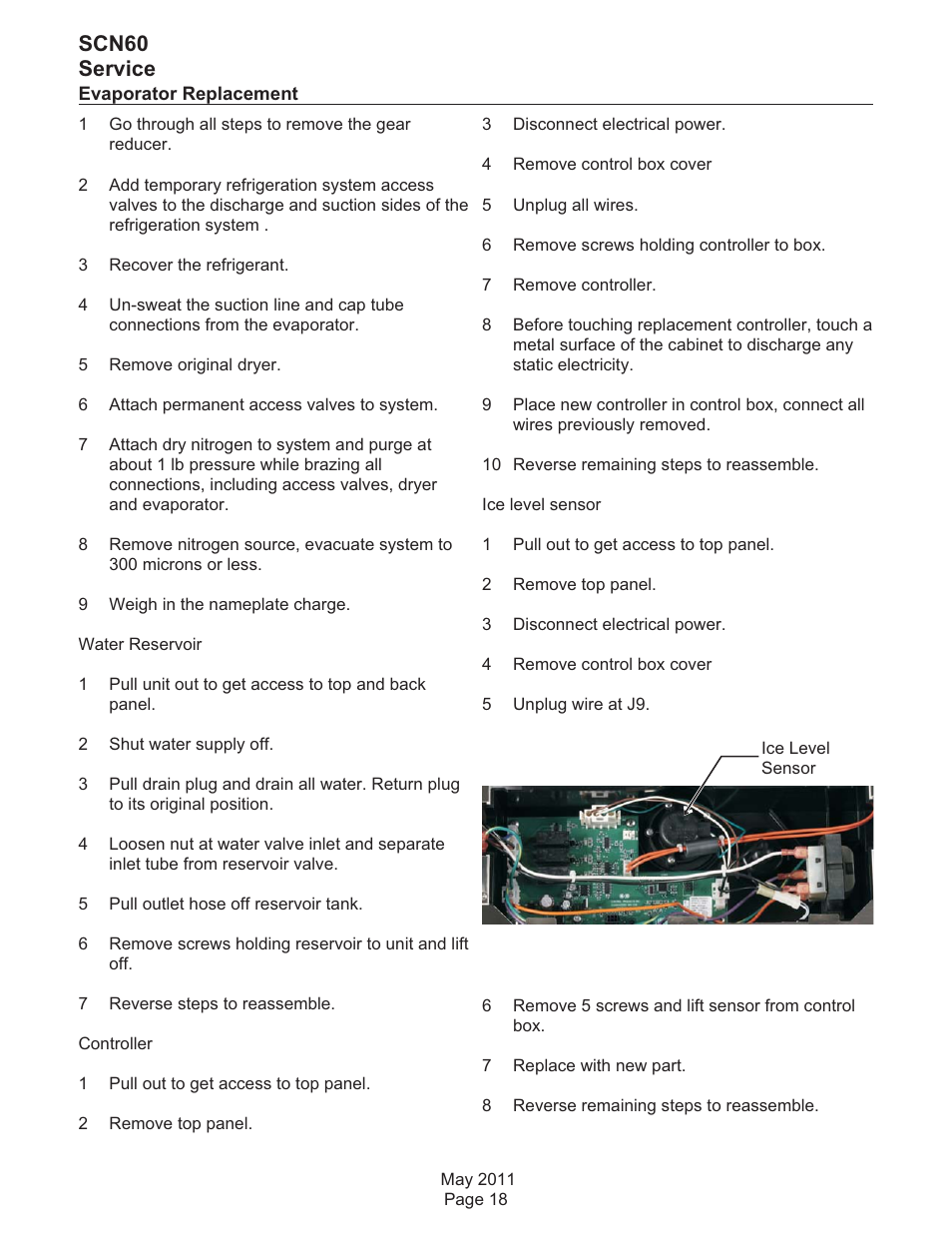 Scn60 service | Scotsman SCN60 User Manual | Page 35 / 38