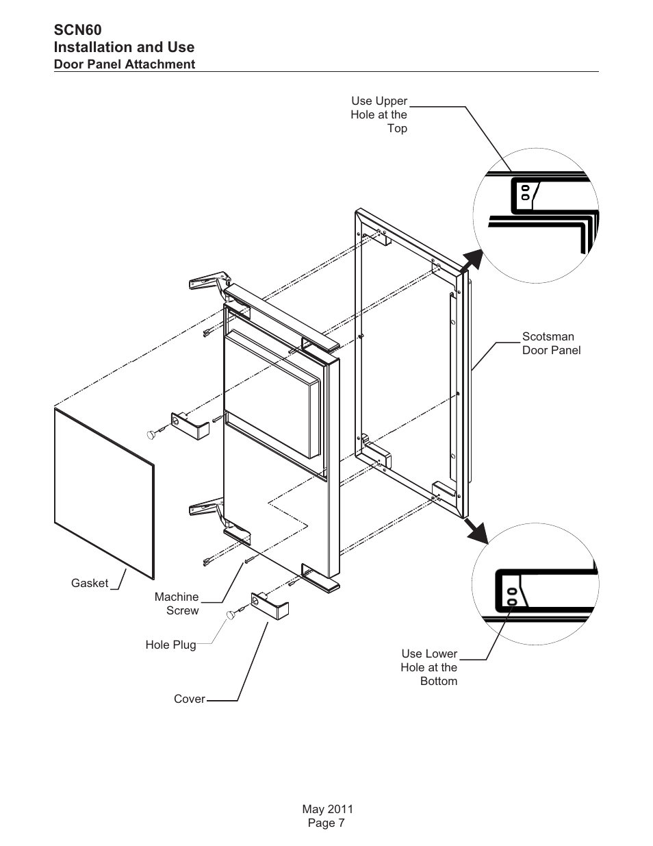 Scn60 installation and use | Scotsman SCN60 User Manual | Page 7 / 38