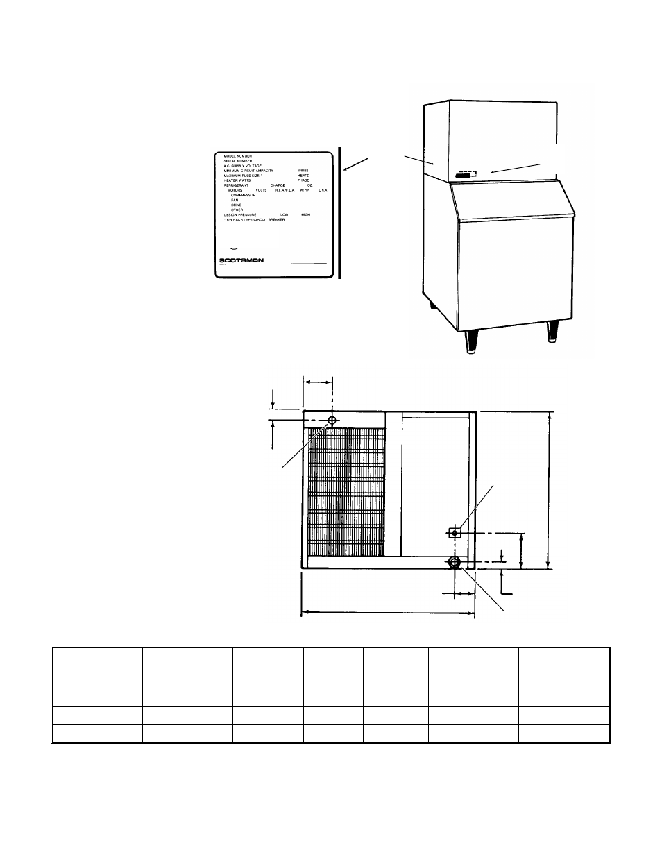 Slc300, Specifications | Scotsman SLC300 User Manual | Page 2 / 24