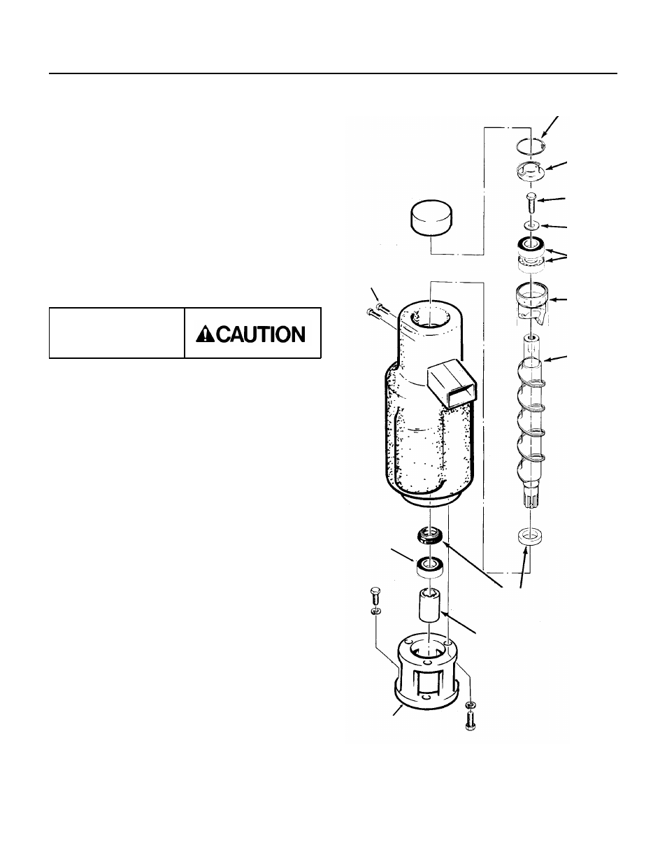 Tde470, Auger and bearing inspection | Scotsman TDE470 User Manual | Page 17 / 30