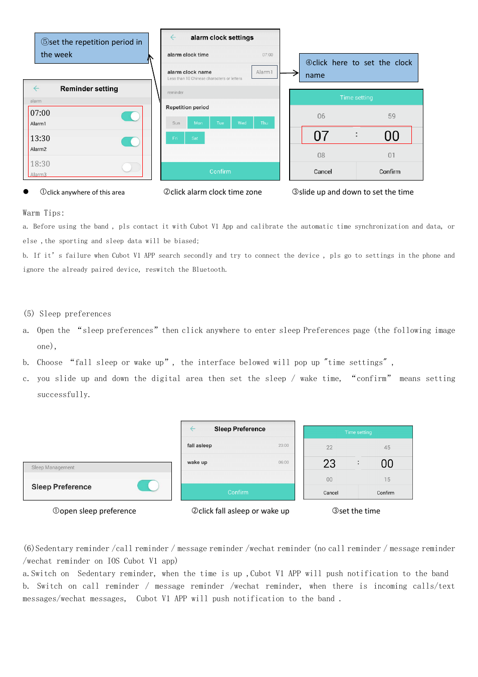 Cubot V1 User Manual | Page 7 / 10