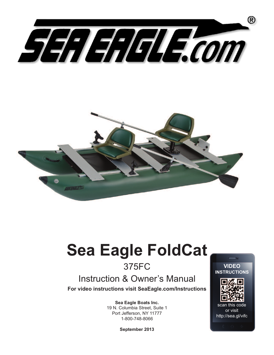 Sea Eagle FoldCat (375FC) User Manual | 13 pages