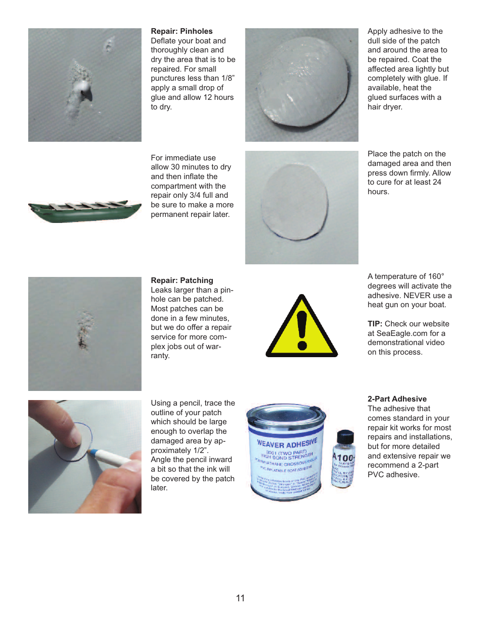 Sea Eagle FoldCat (375FC) User Manual | Page 12 / 13