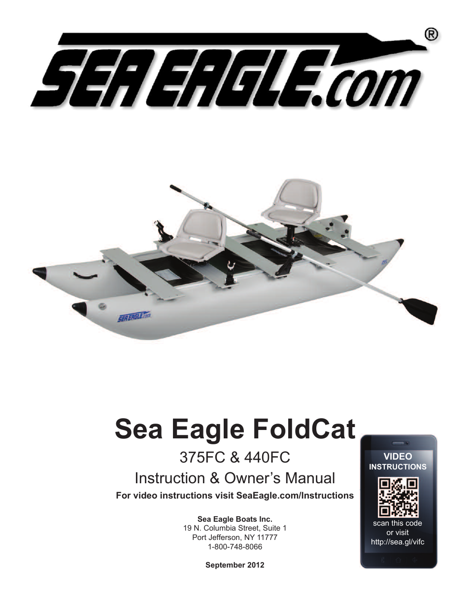 Sea Eagle Classic FoldCat (Classic 375FC) User Manual | 15 pages