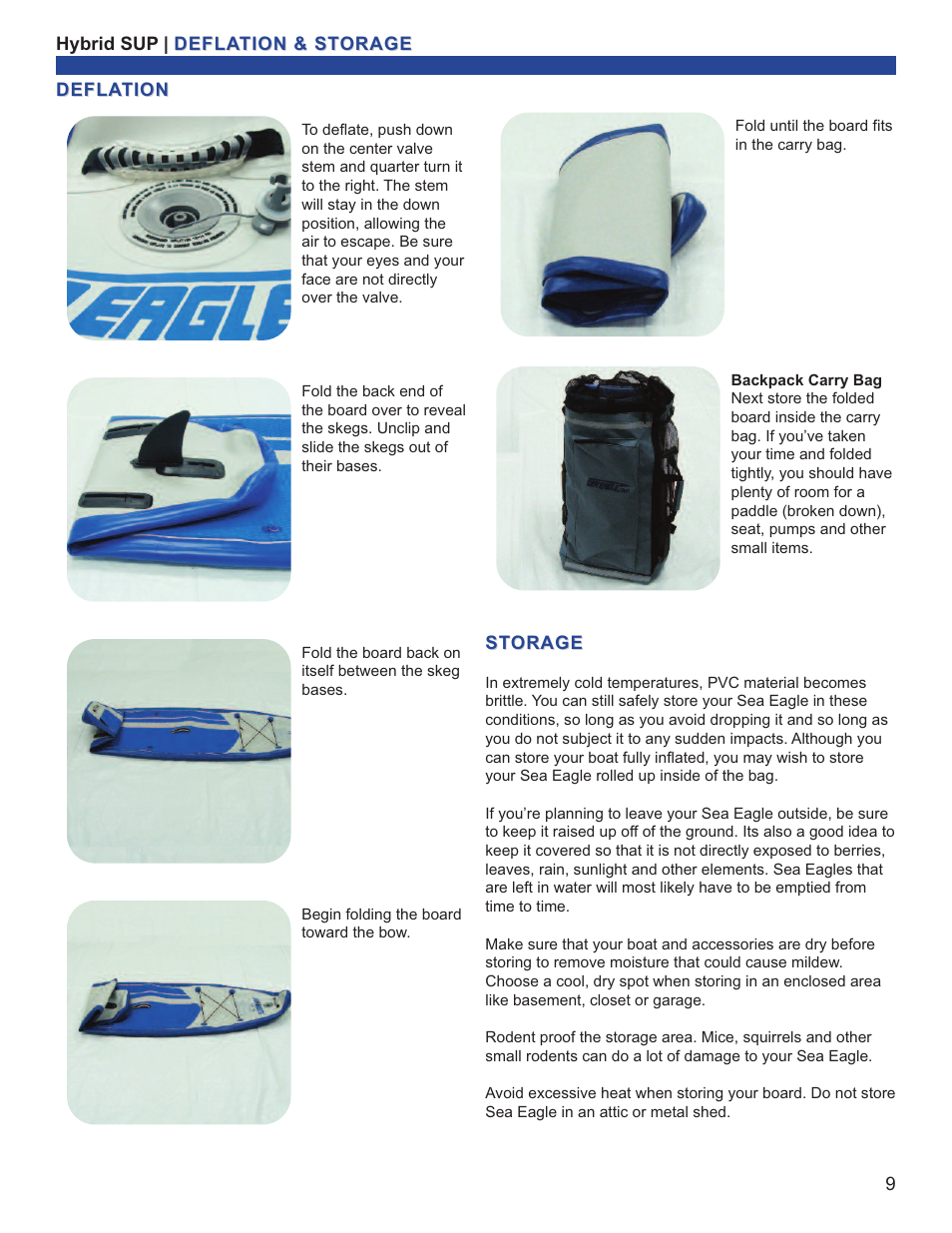 Sea Eagle Hybrid SUP (HB96) User Manual | Page 10 / 13