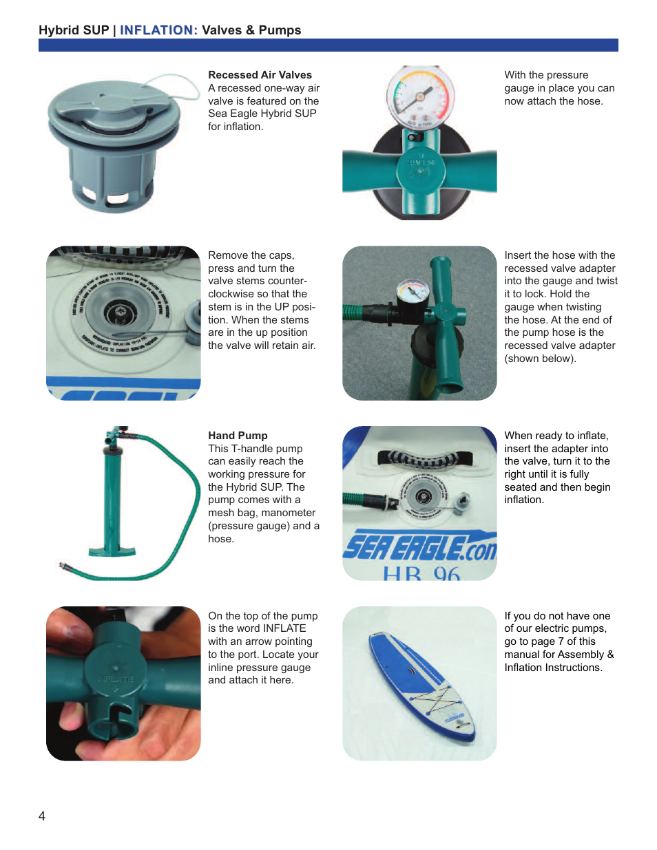 Sea Eagle Hybrid SUP (HB96) User Manual | Page 5 / 13