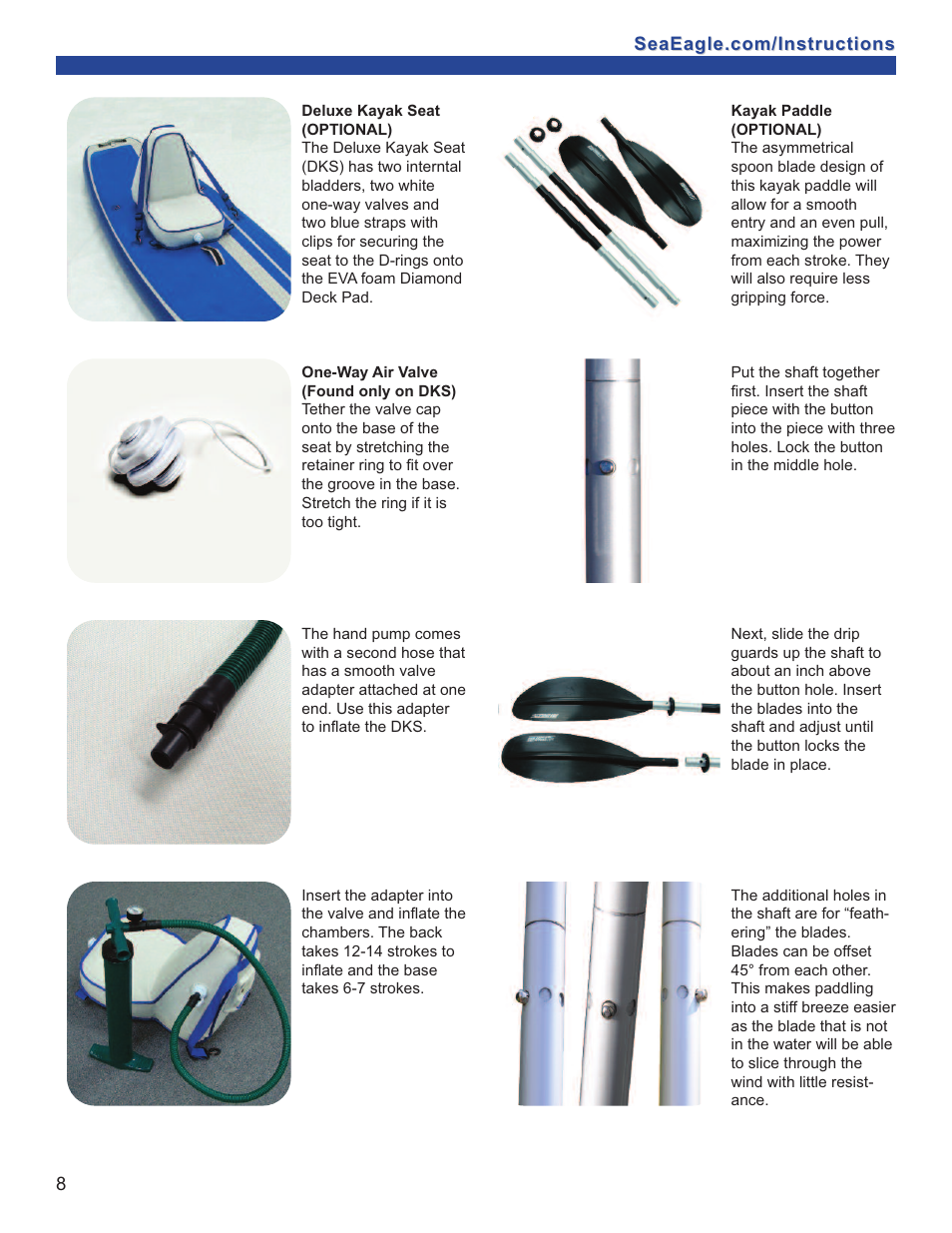 Sea Eagle Hybrid SUP (HB96) User Manual | Page 9 / 13