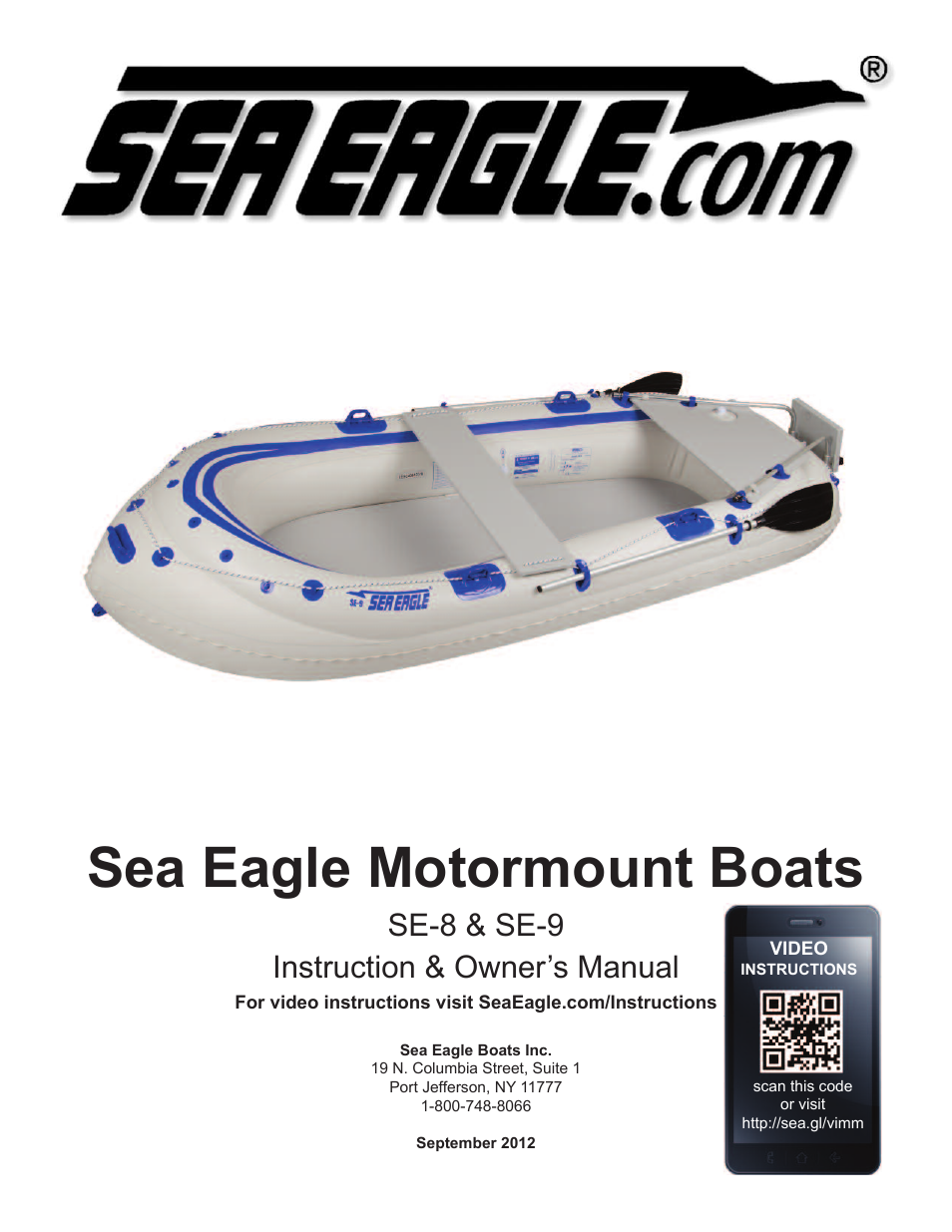 Sea Eagle Classic Motormount SE-8 and 9 (SE 8, Classic SE 9) User Manual | 14 pages