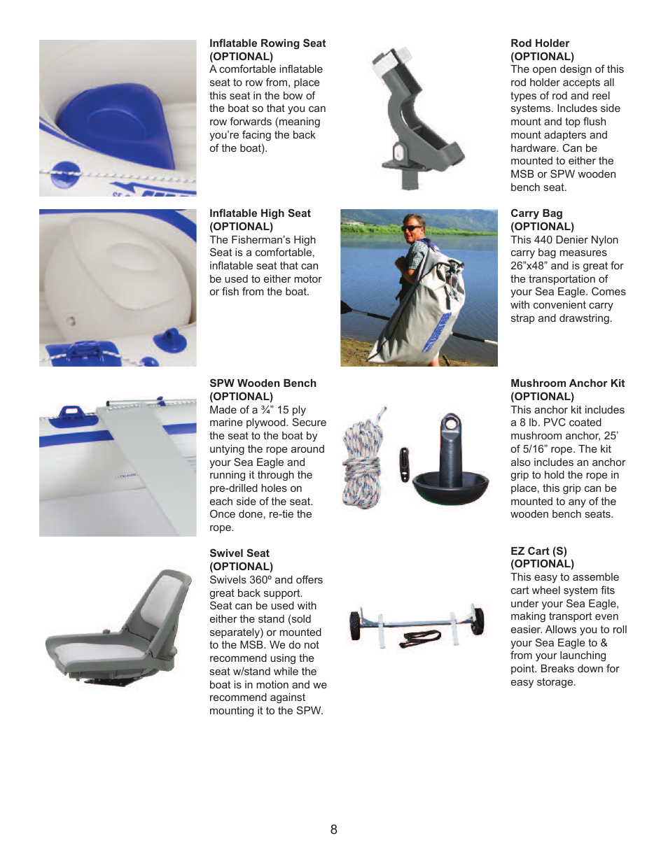 Sea Eagle Classic Motormount SE-8 and 9 (SE 8, Classic SE 9) User Manual | Page 9 / 14