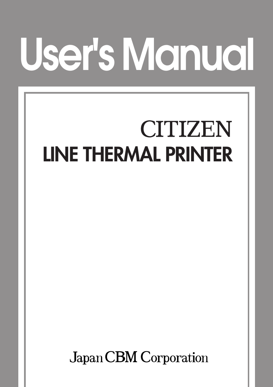 CBM America CBM-262 User Manual | 130 pages