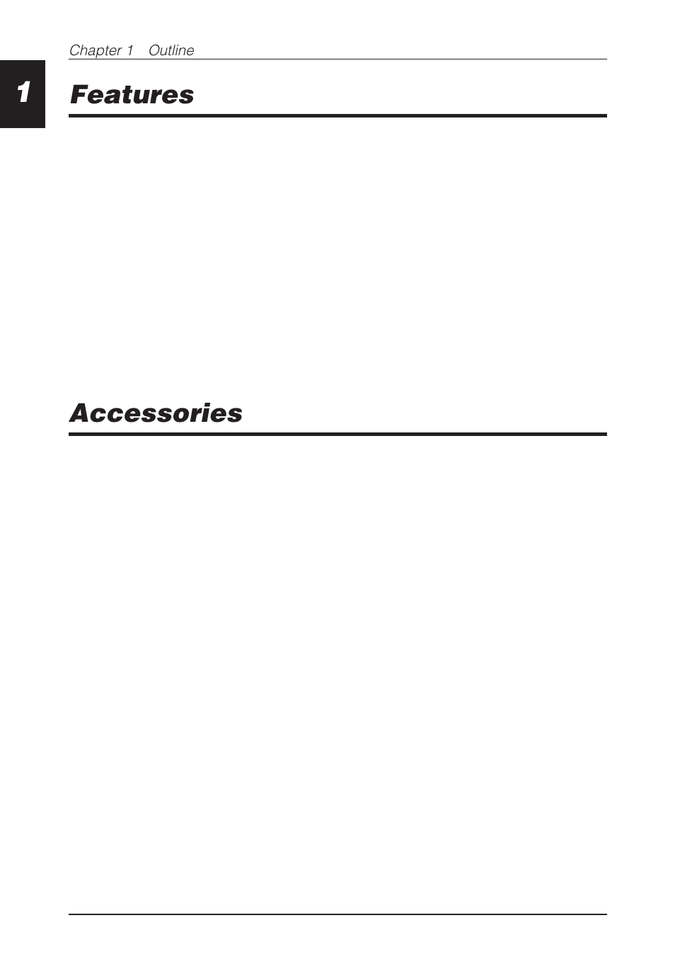 Features, Accessories | CBM America CBM-262 User Manual | Page 11 / 130