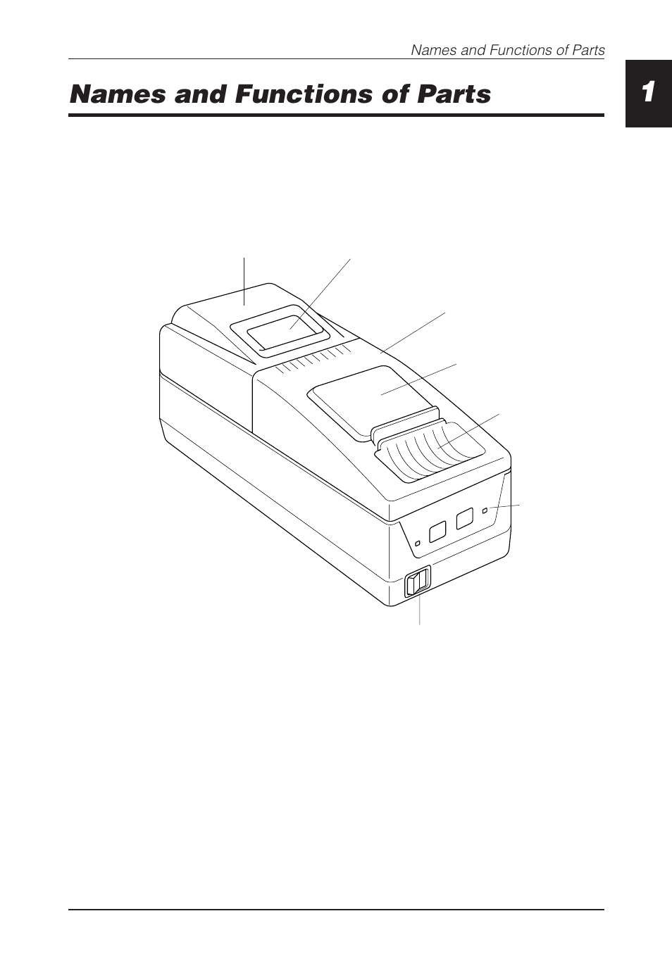 Names and functions of parts, Printer unit | CBM America CBM-262 User Manual | Page 12 / 130