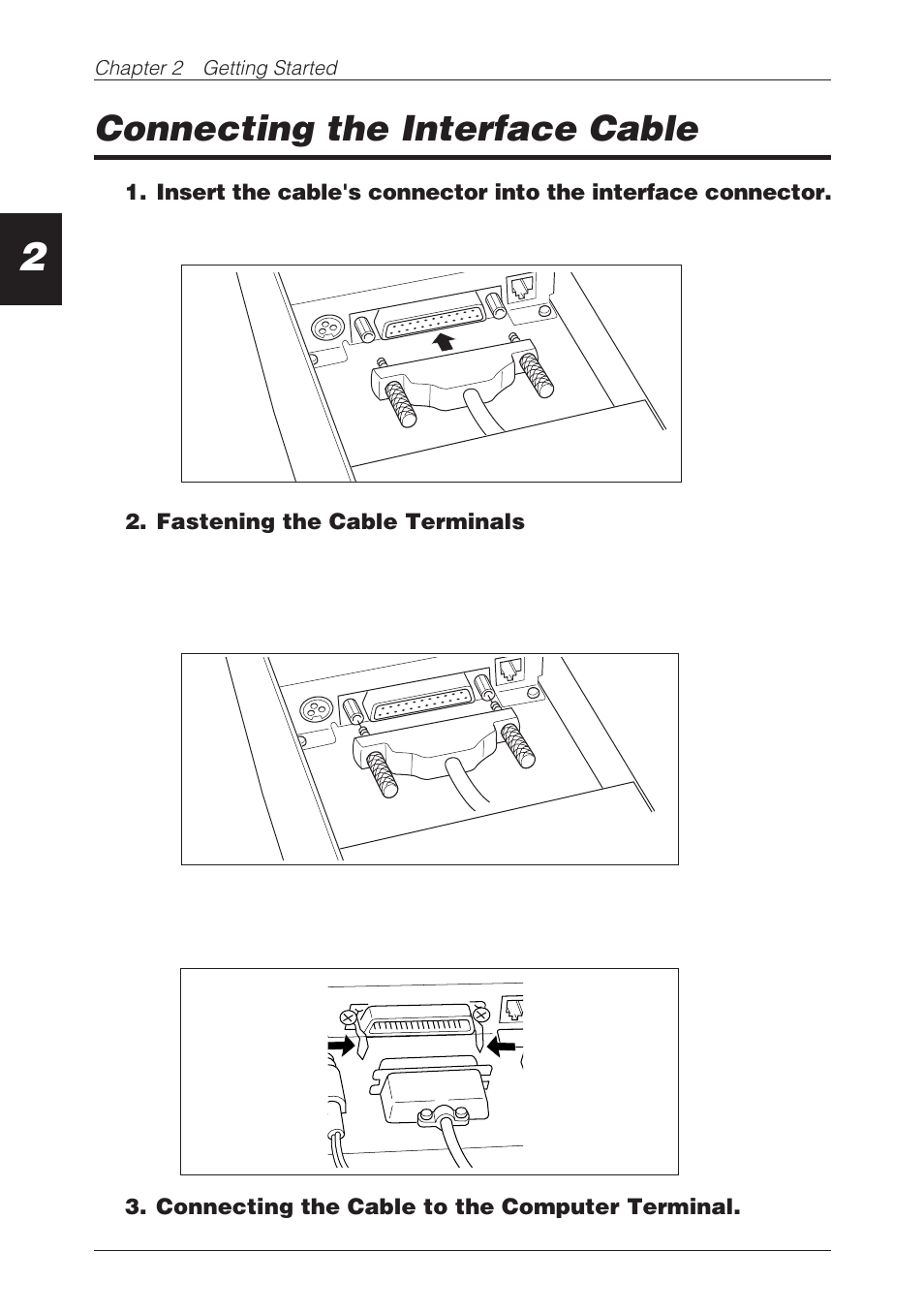 Connecting the interface cable | CBM America CBM-262 User Manual | Page 17 / 130