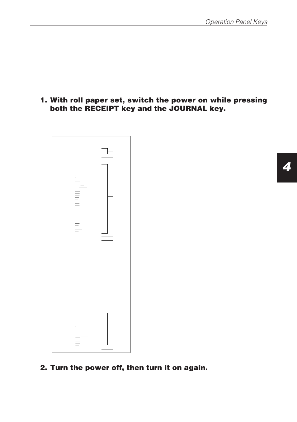 Entering configuration mode, Turn the power off, then turn it on again, 23 operation panel keys | The set contents become enabled | CBM America CBM-262 User Manual | Page 32 / 130