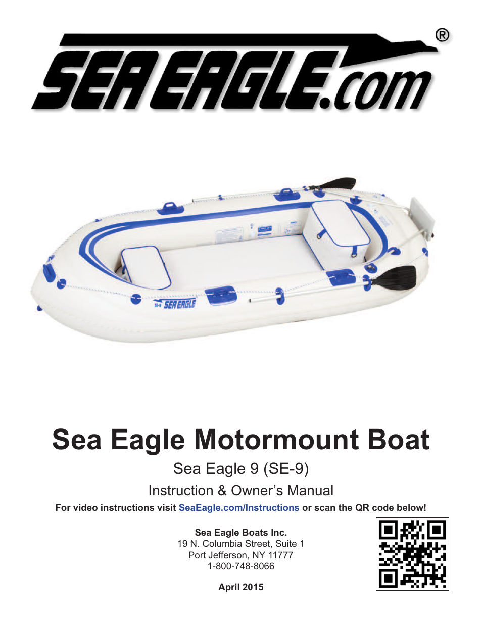 Sea Eagle SE-9 Motormount Boat (SE9) User Manual | 13 pages