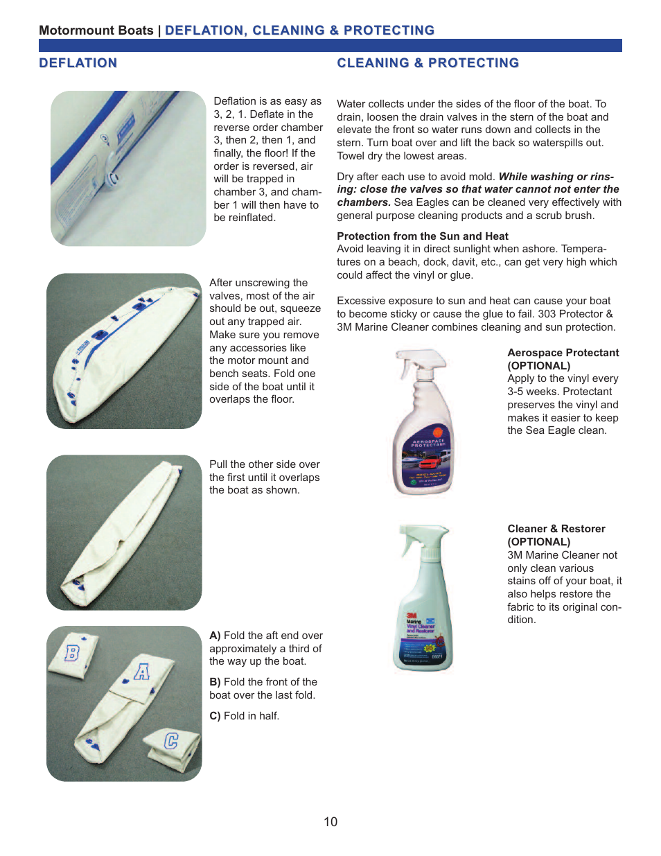 Sea Eagle SE-9 Motormount Boat (SE9) User Manual | Page 11 / 13