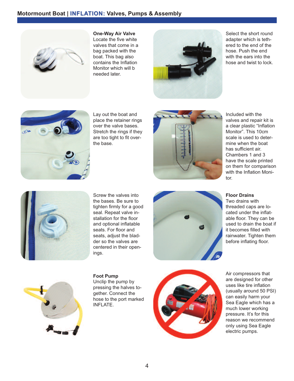 Sea Eagle SE-9 Motormount Boat (SE9) User Manual | Page 5 / 13