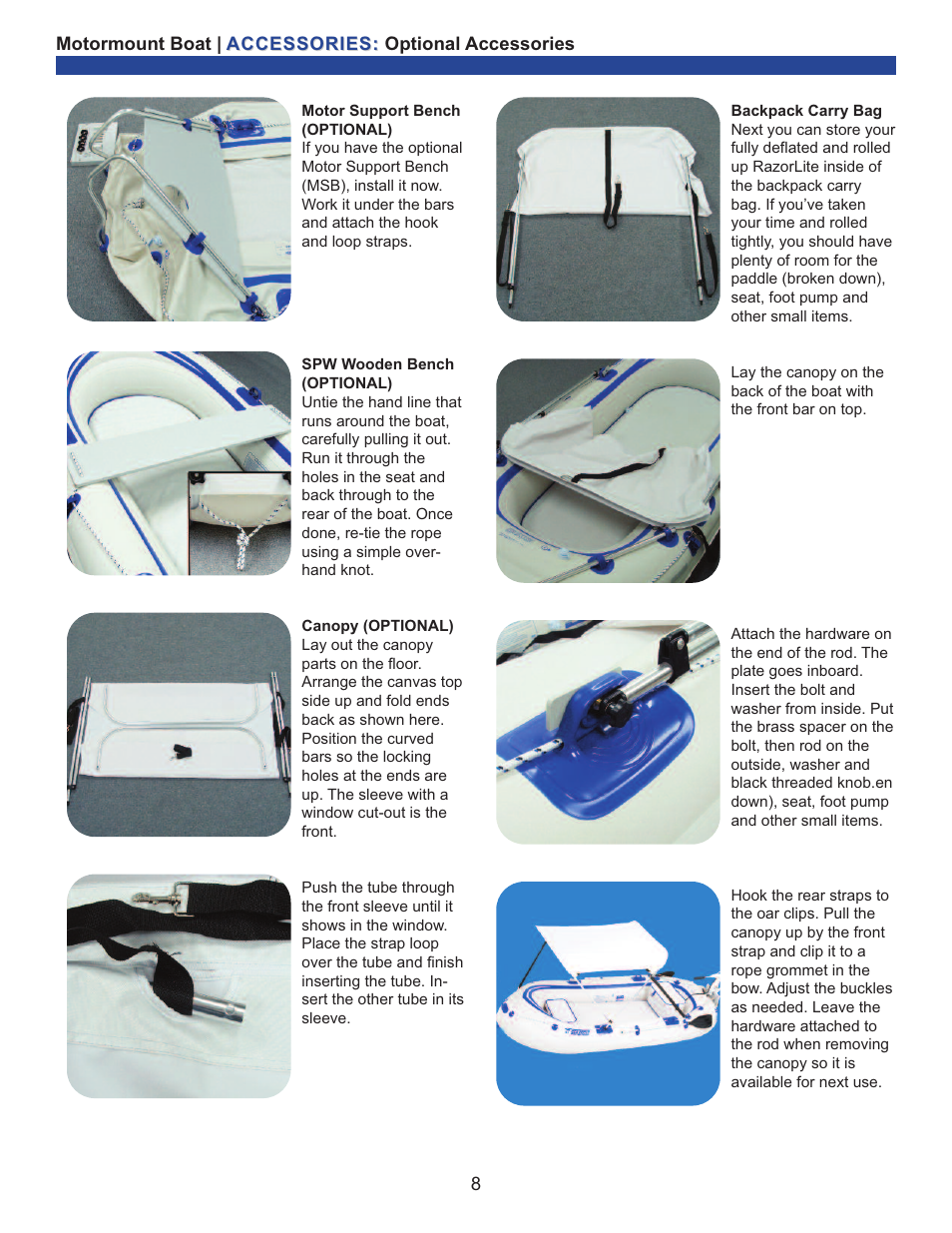 Sea Eagle SE-9 Motormount Boat (SE9) User Manual | Page 9 / 13