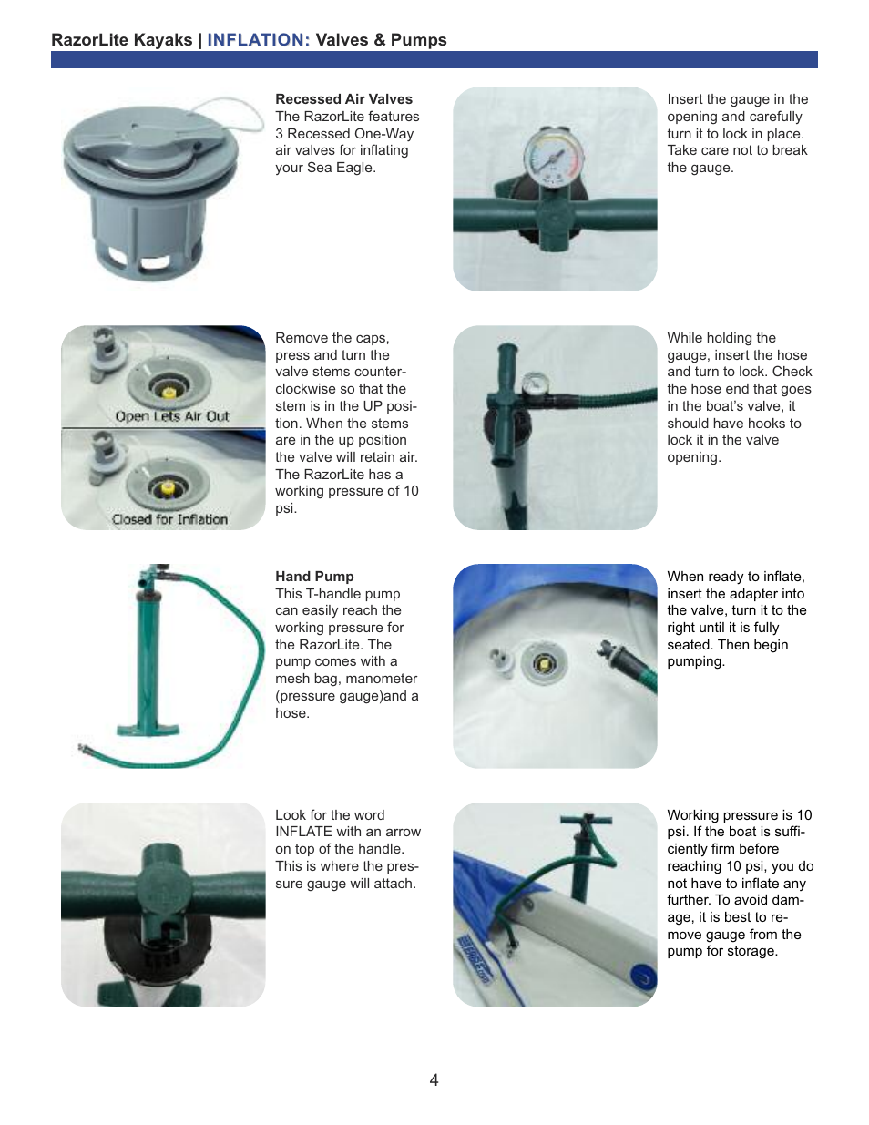 Sea Eagle RazorLite Kayaks (393RL RazorLite, 473RL RazorLite) User Manual | Page 5 / 13